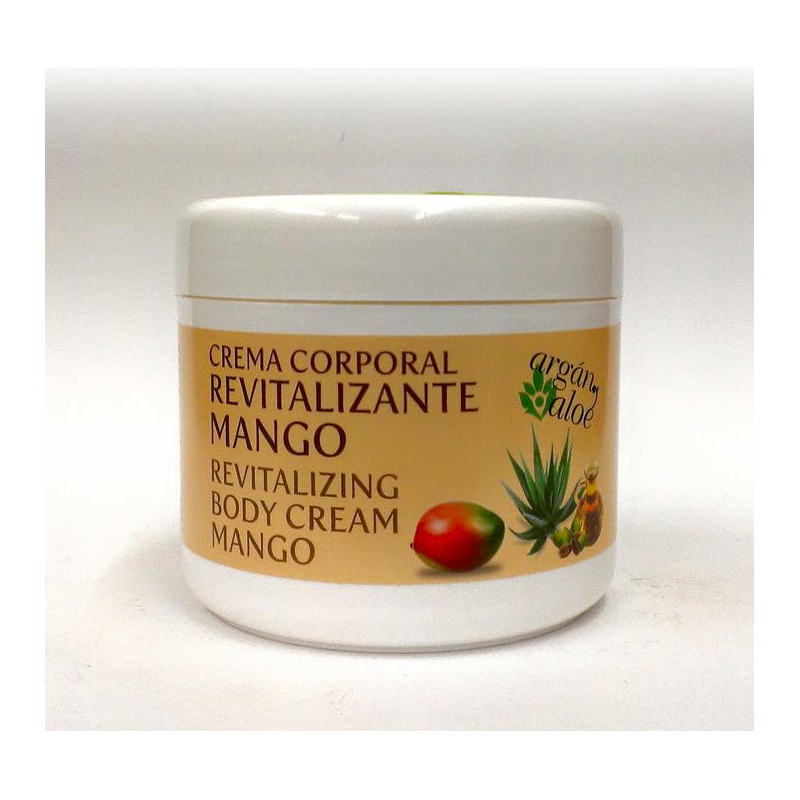 ARGÁN-ALOE CREMA CORPORAL REVITALIZANTE DE MANGO (500 ml)