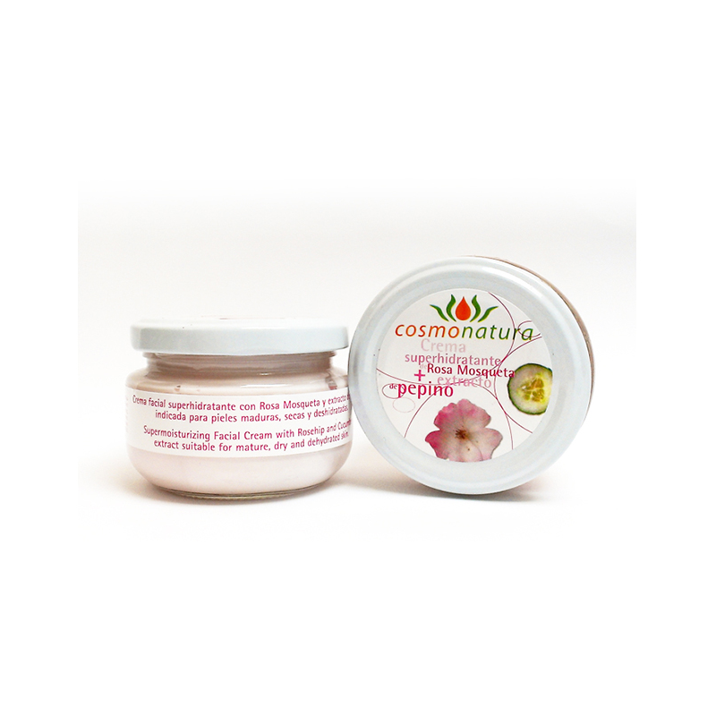 CREMA SUPERHIDRATANTE PEPINO Y ROSA MOSQUETA (120 ml)