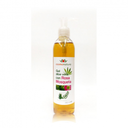 Gel Aloe Vera 100% + Rosa Mosqueta 250ml con dosificador