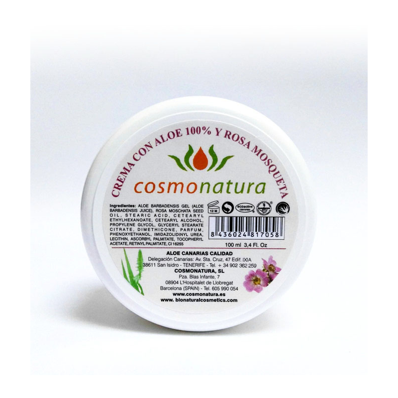 Crema Facial, Corporal y manos de Aloe+Rosa Mosqueta 100ml (Ciclas)