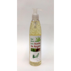 Gel Aloe Vera 100% + Argán 250ml con dosificador