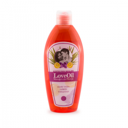 ACEITE PARA MASAJES LOVE OIL (ALOE, LIMÓN Y VIOLETAS) (250 ml)
