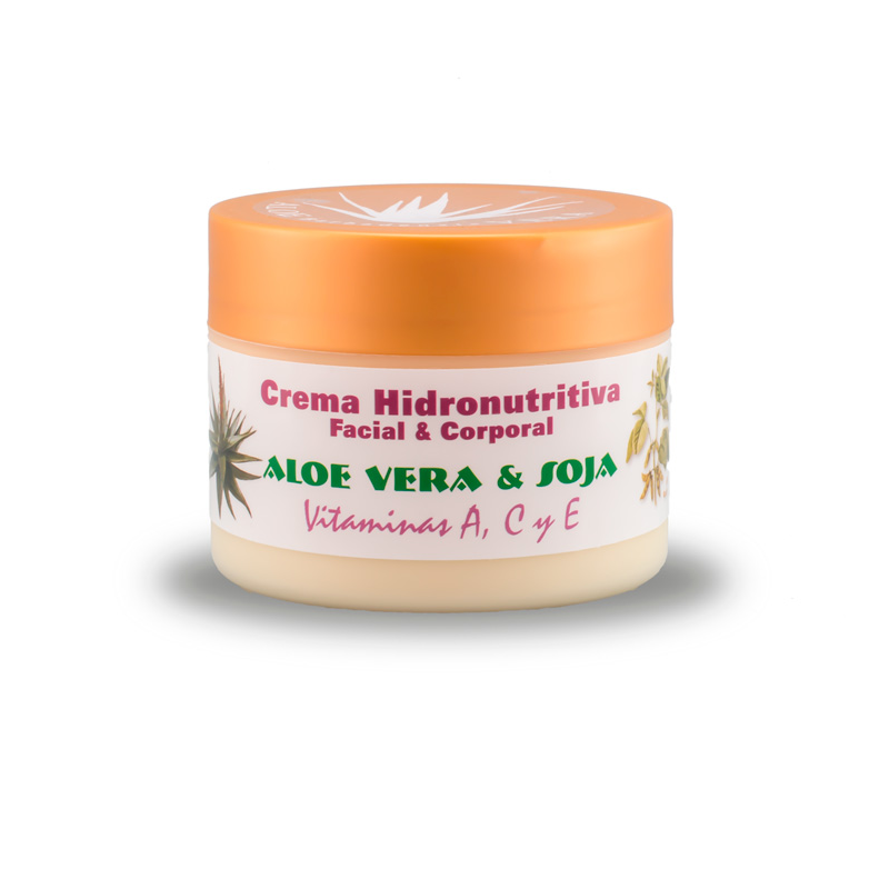 CREMA HIDRONUTRITIVA ALOE + SOJA + VIT.A+C+E  (250 ml)